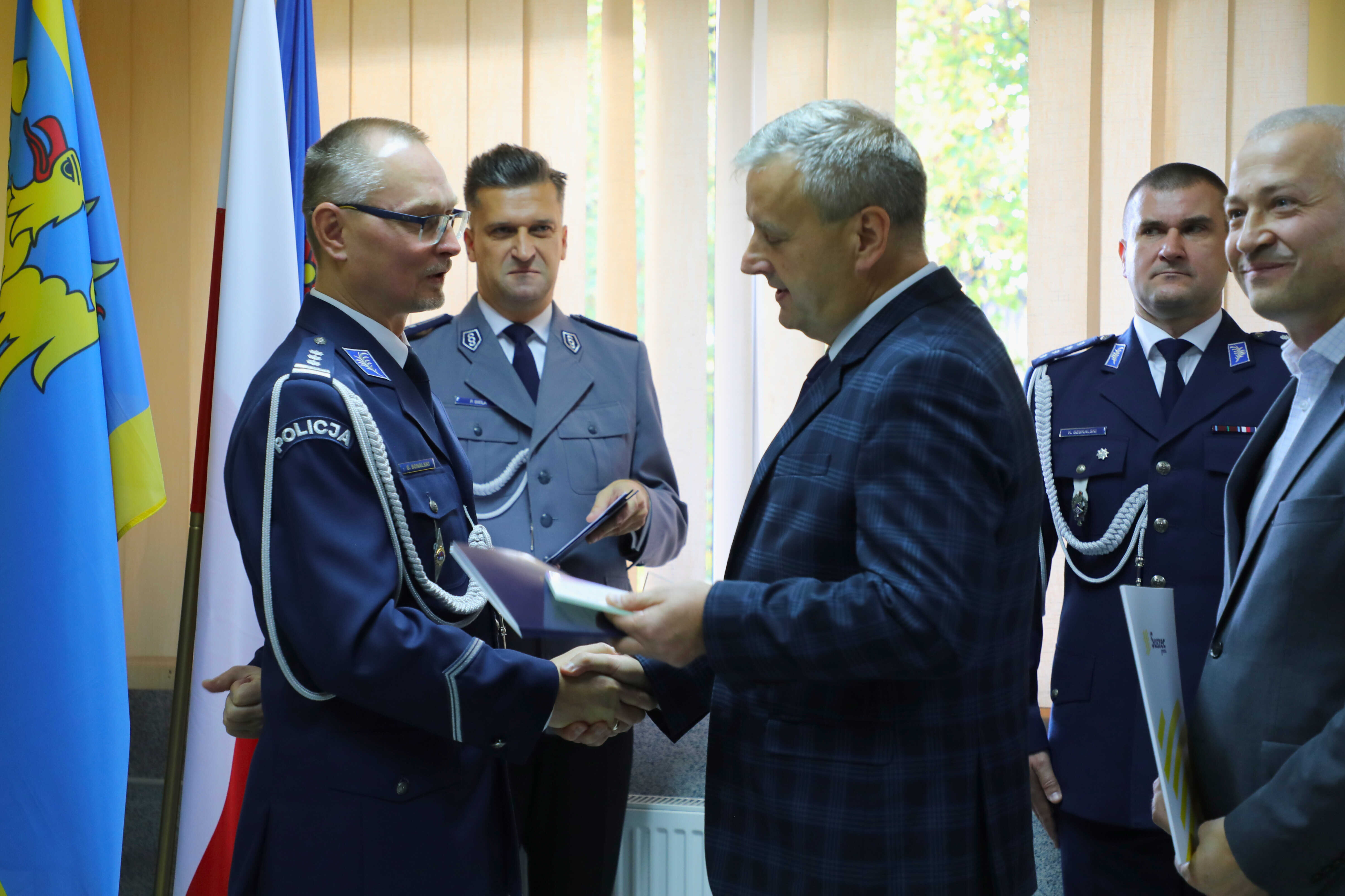 Pożegnanie Komendanta Powiatowej Policji w Pszczy